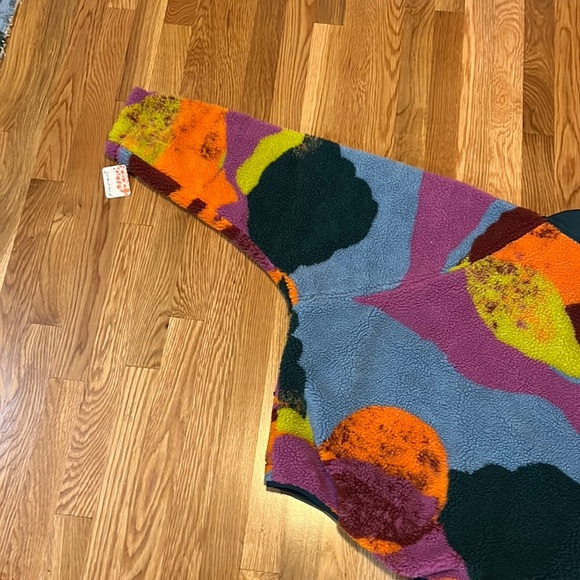 Free People Hit the Slopes Printed Color Block Jacket Size Large NWT - Picture 13 of 15